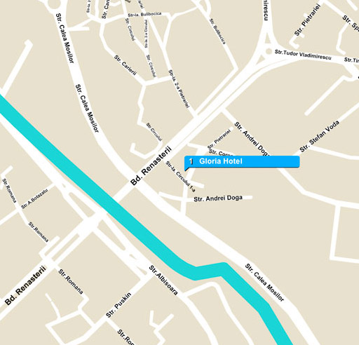 Gloria Hotel Chisinau Street Map Location